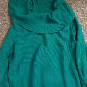 Alfani Green Cowl Neck Long Sweater
